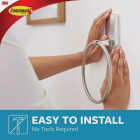 Command Bath Satin Nickel Adhesive Towel Ring, 2 Strips Image 2