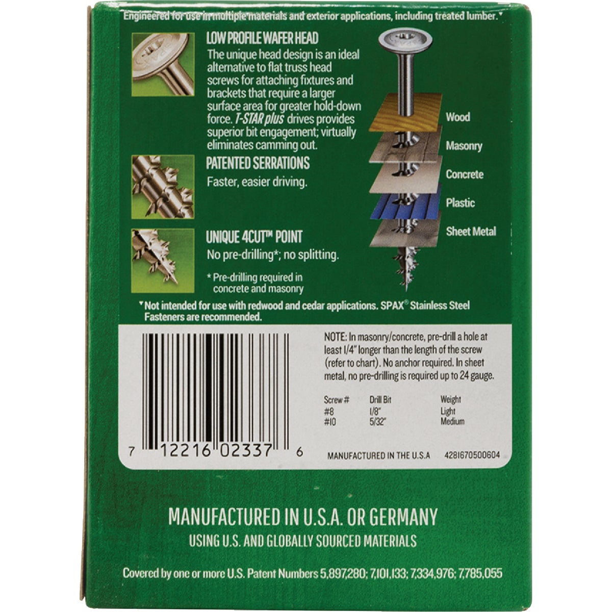 SPAX #10 x 2-1/2 In. T20 Plus Wafer Head HCR-X (Exterior Rated) Wood Screw (77-Count) Image 5