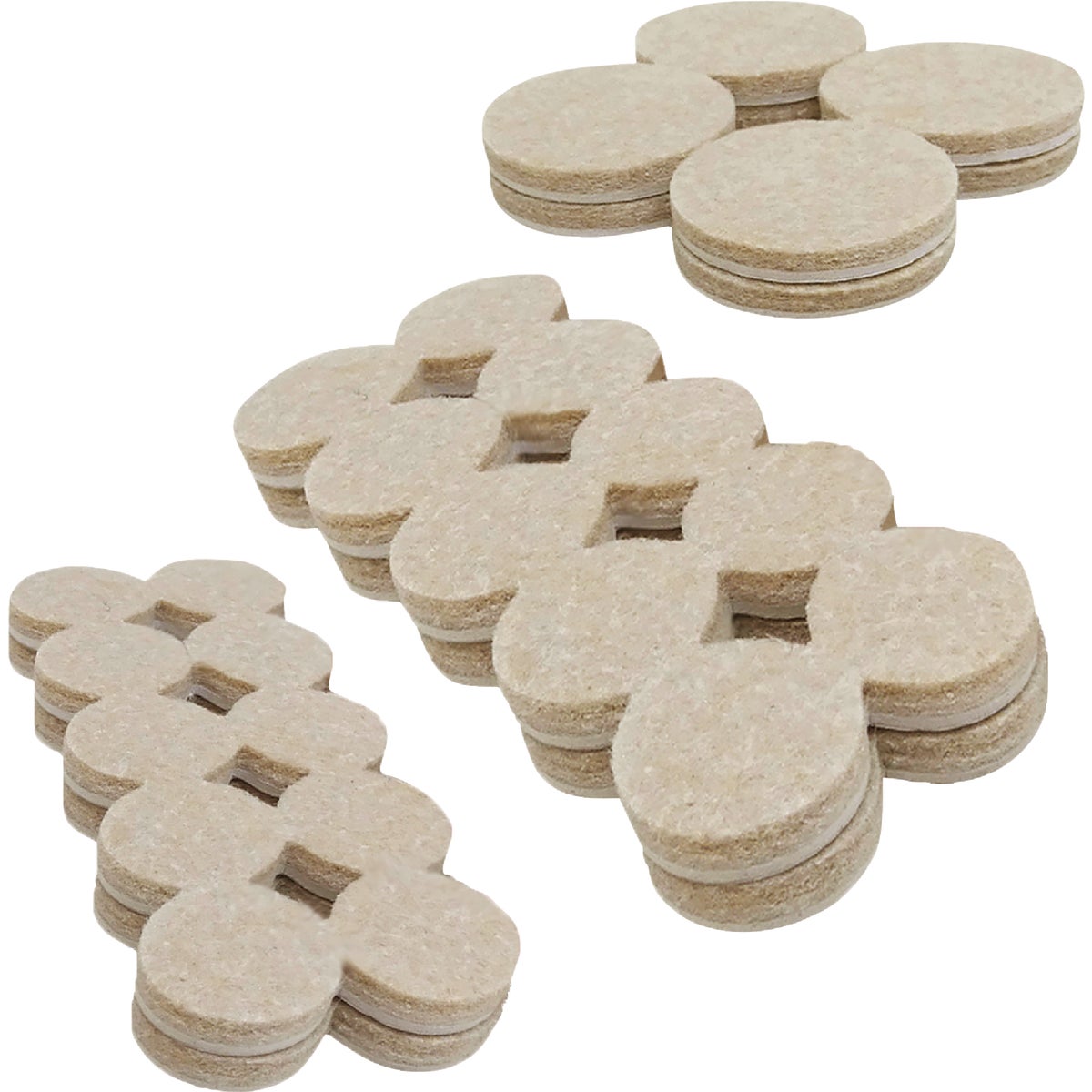 Super Sliders Felt Combo Oatmeal Furniture Pad Variety Assortment (44-Piece) Image 8