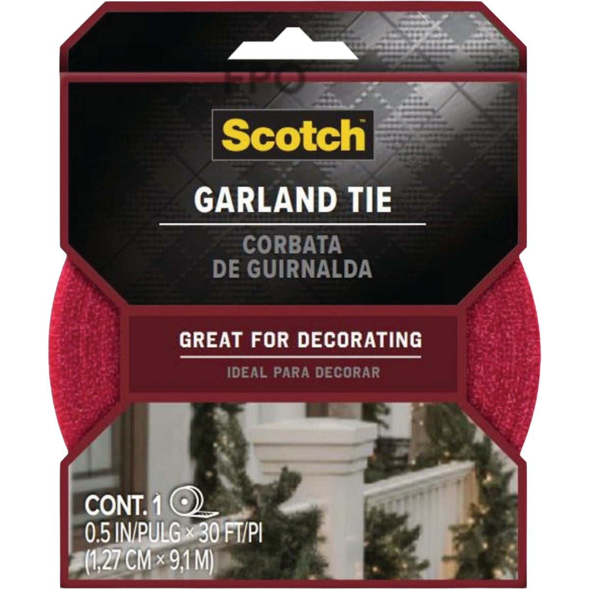 Scotch 0.5 In. x 15 Ft. Red Garland Tie