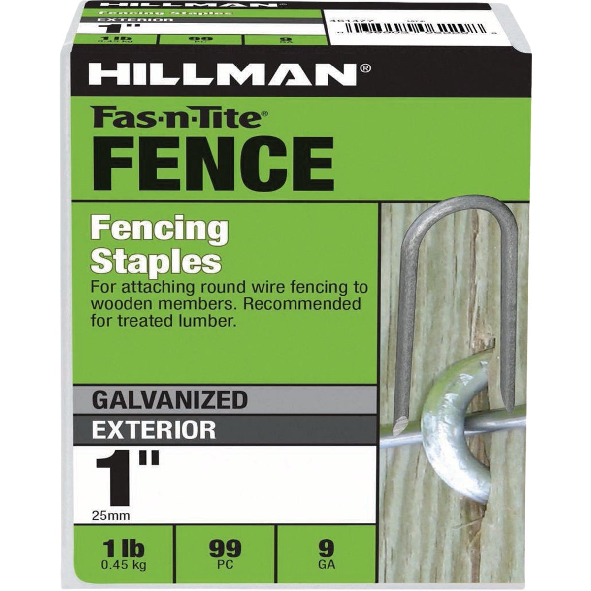 Hillman Fas-n-Tite 1 In. Hot Dipped Galvanized Fence Staples (1 Lb.)