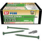 Grip-Rite PrimeGuard Plus 2-1/2 In. x 9 ga Star Drive Green Self-Drilling Exterior Screw (1 Lb.) Image 1