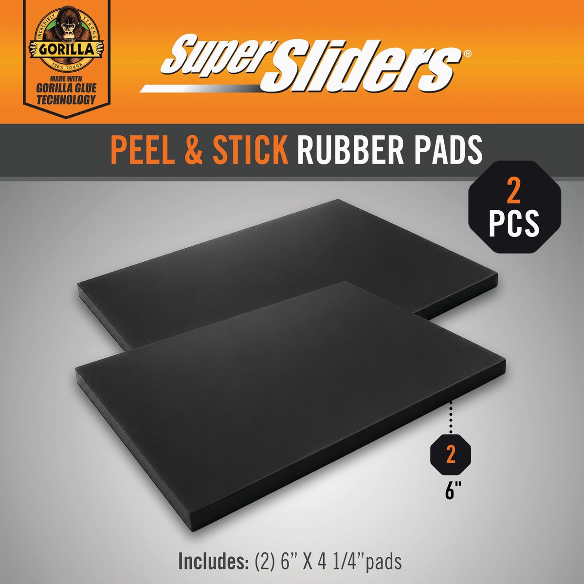 Super Sliders Gorilla Glue 4 1/2 In. x 6 In. Stay Put Blankets (2-Piece) Image 3
