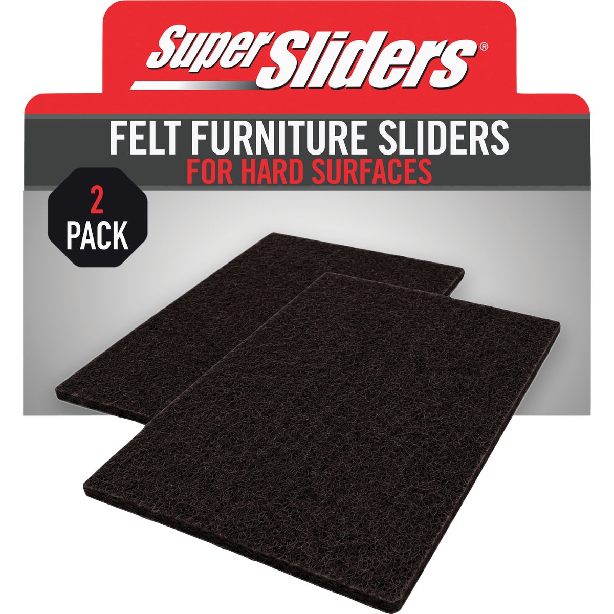 Super Sliders 4 In. x 6 In. Brown Felt Blanket (2-Piece)