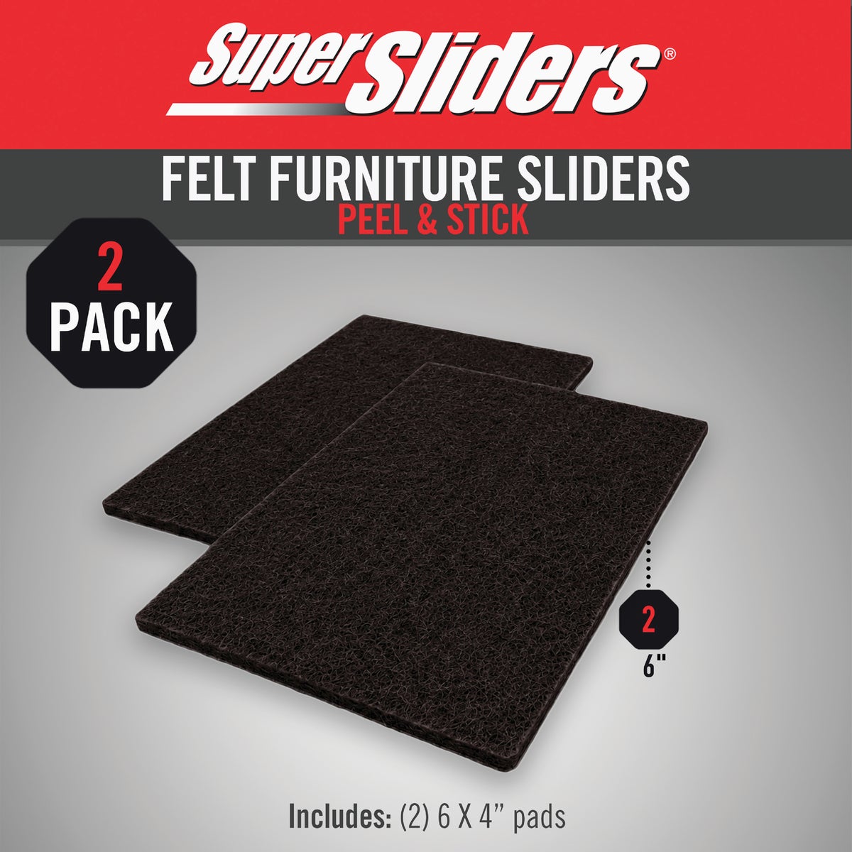 Super Sliders 4 In. x 6 In. Brown Felt Blanket (2-Piece) Image 2