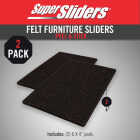 Super Sliders 4 In. x 6 In. Brown Felt Blanket (2-Piece) Image 2