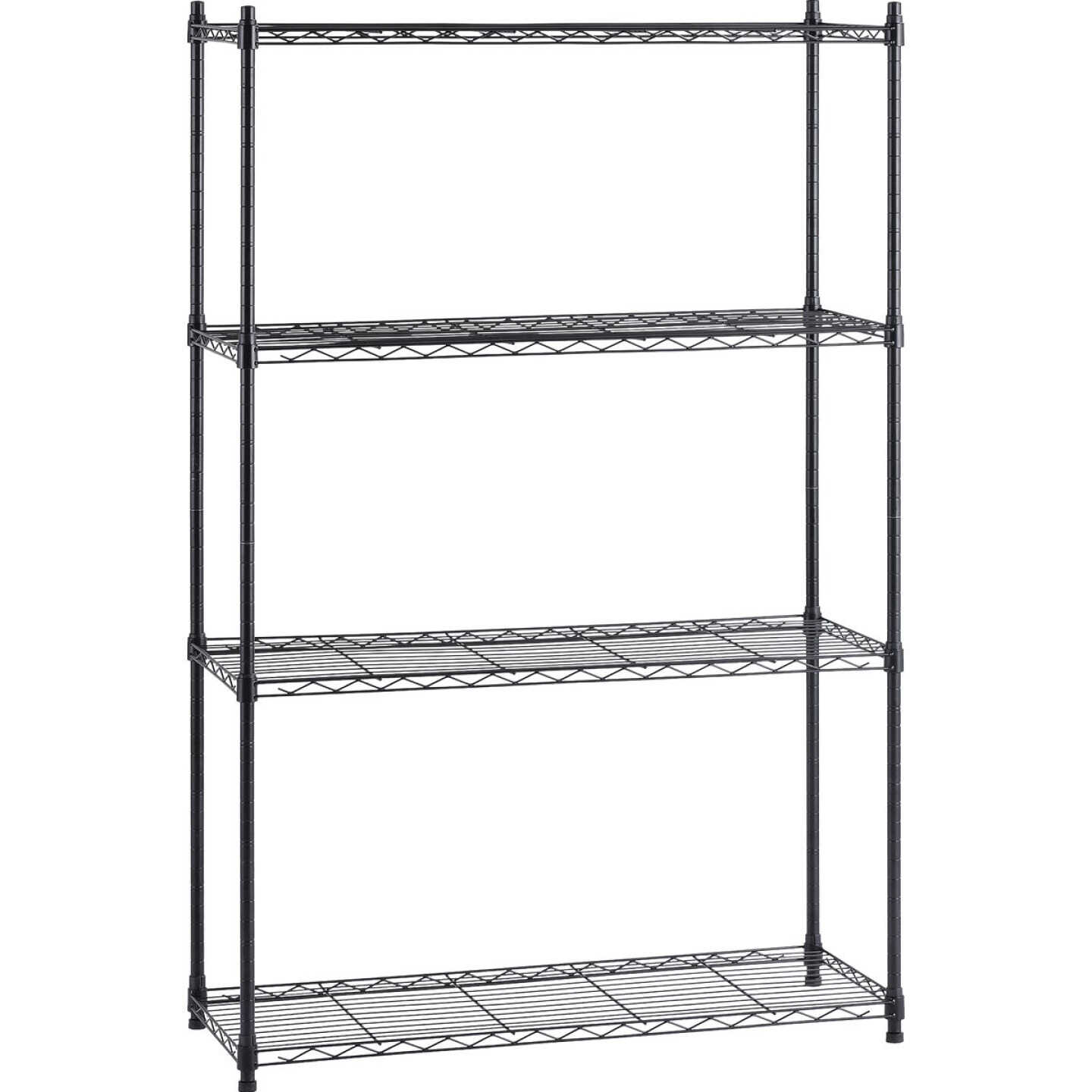 Muscle Rack 36 In. x 14 In. x 54 In. 4-Tier Black Wire Shelving Unit Image 1
