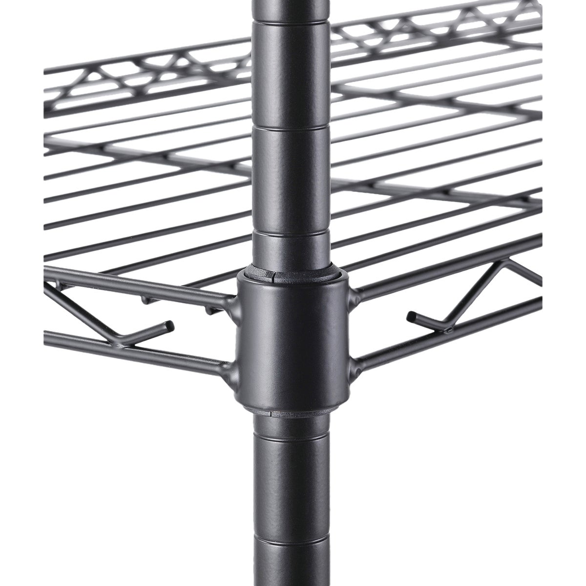 Muscle Rack 36 In. x 14 In. x 54 In. 4-Tier Black Wire Shelving Unit Image 4