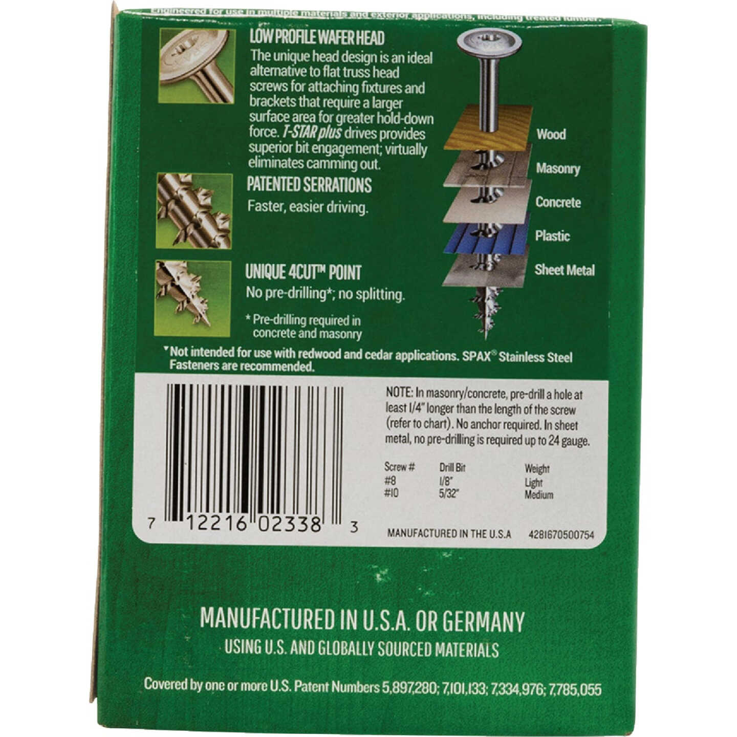 SPAX #10 x 3 In. T20 Plus Wafer Head HCR-X (Exterior Rated) Wood Screw (63-Count) Image 5
