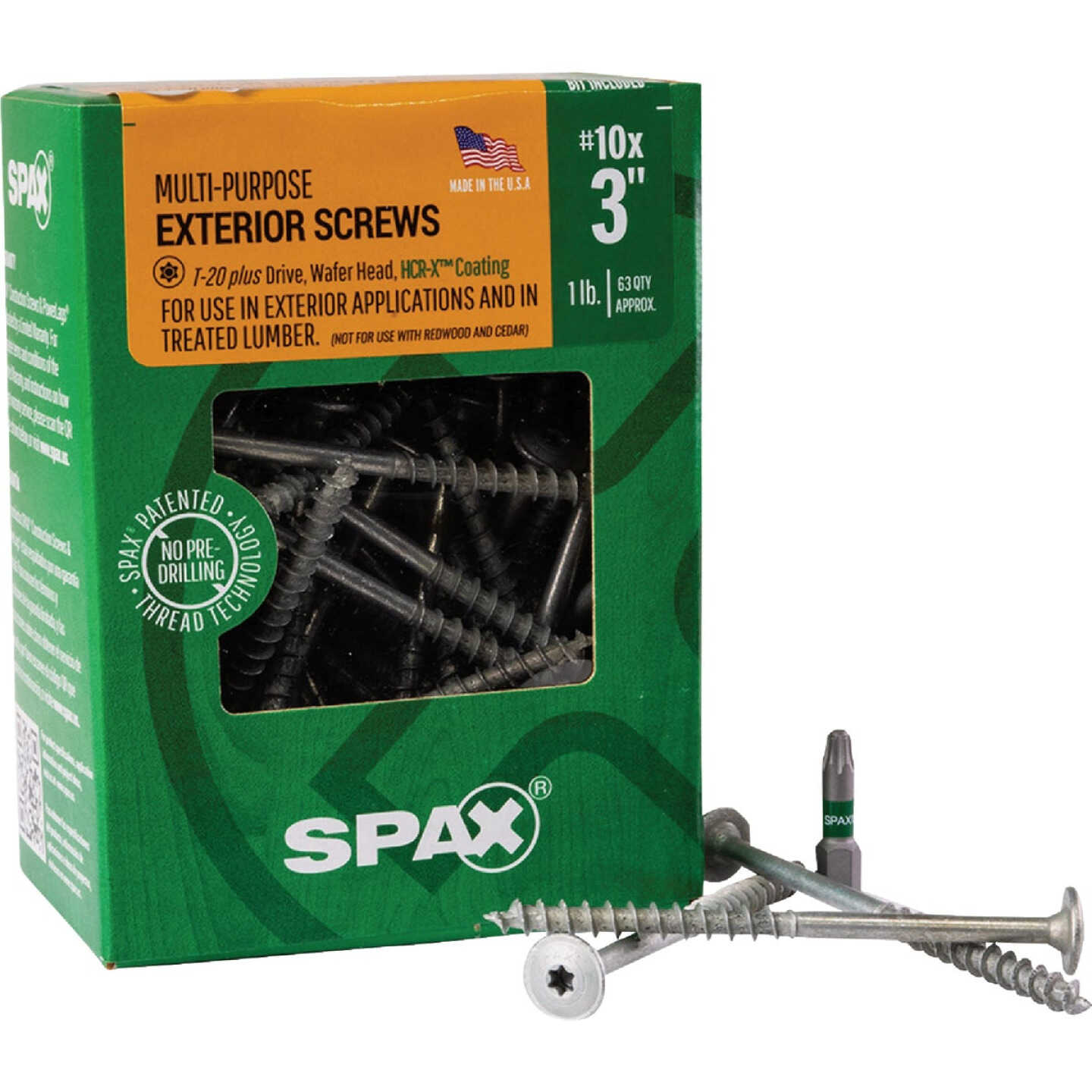 SPAX #10 x 3 In. T20 Plus Wafer Head HCR-X (Exterior Rated) Wood Screw (63-Count) Image 6