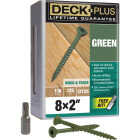 Hillman Deck Plus #8 x 2 In. Green Deck Screw (125-Count) Image 1