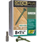 Hillman Deck Plus #8 x 1-1/4 In. Green Deck Screw (186-Count) Image 1