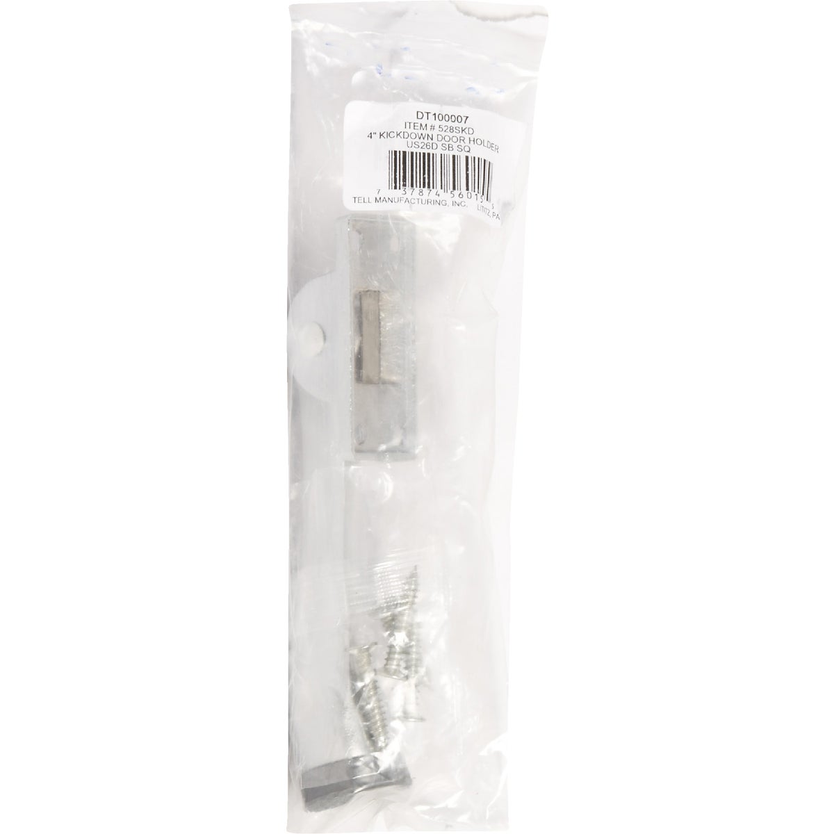 Tell 4-1/8 In. Brass Kickdown Door Holder Image 2