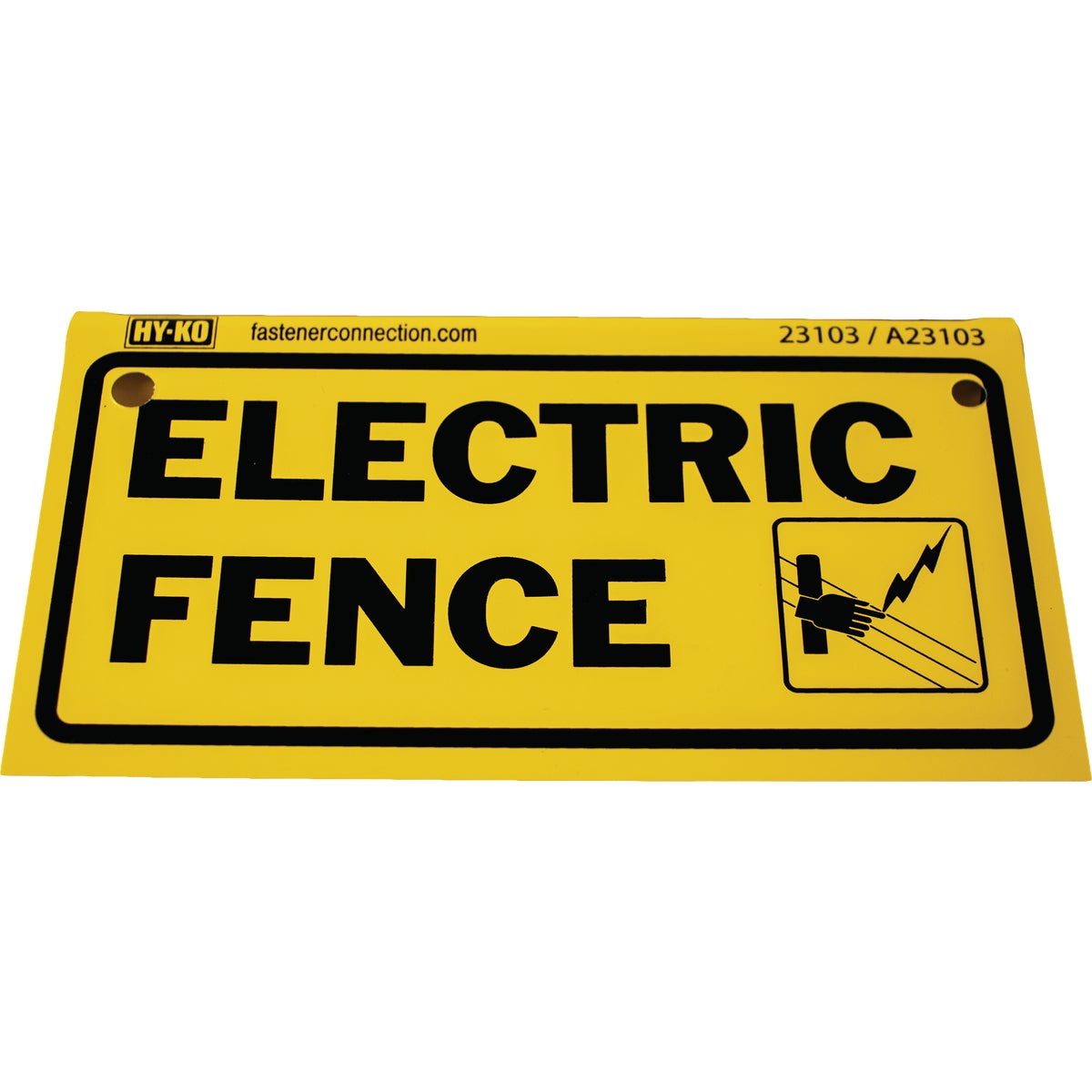 Hy-Ko Caution Electric Fence Sign