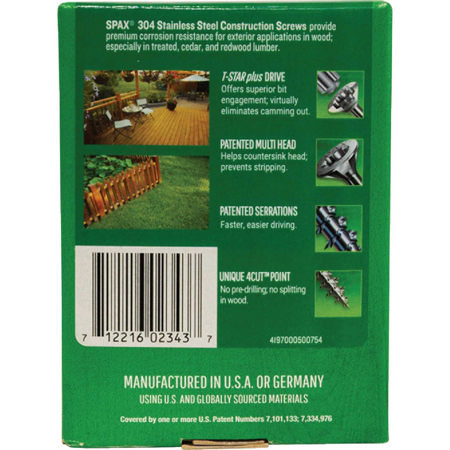 SPAX #10 x 3 In. T20 Plus Flat Head 304 Stainless Steel (Exterior Rated) Wood Screw (68-Count) Image 4