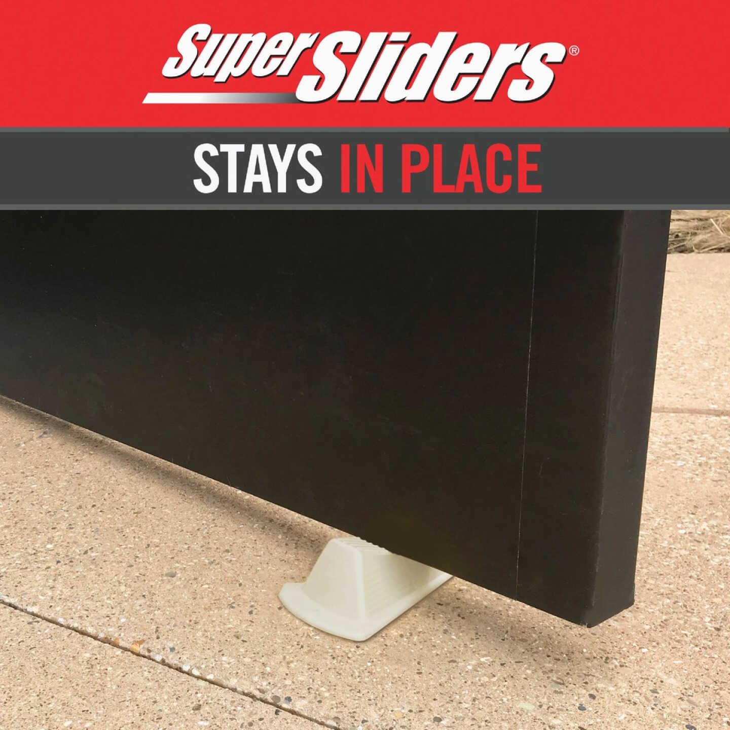 Super Sliders Heavy Duty Almond Doorstop Image 3