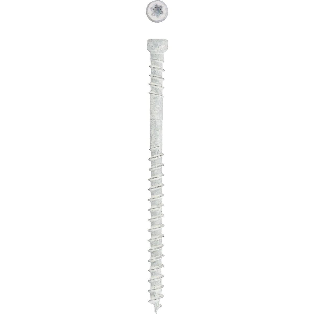 SPAX #8 x 2-1/2 In. T10 Plus Cylindrical Head HCR (Exterior Rated) White Trim Screw (100-Count)