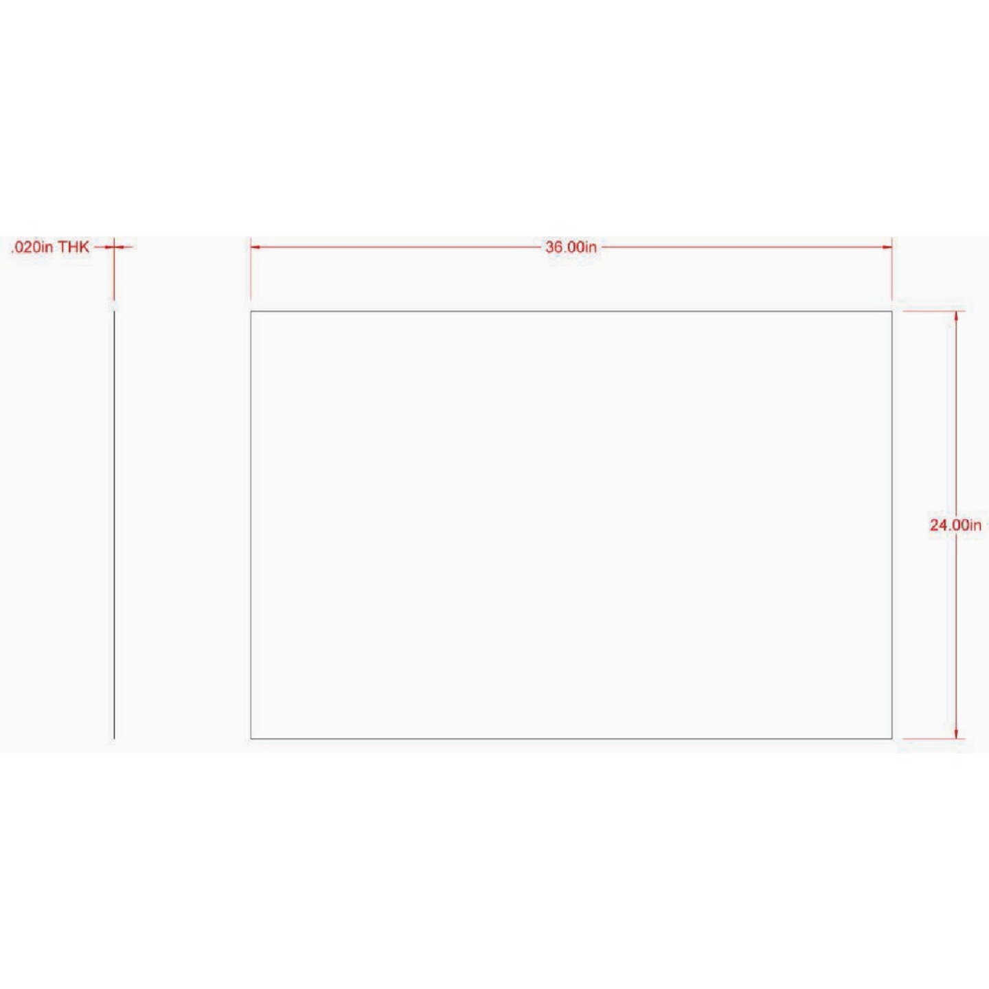 Hillman SteelWorks 0.020 In. x 24 In. x 36 In. Aluminum Leather Grain Decorative Sheet Image 2
