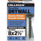 Hillman Fas-N-Tite #8 x 2-1/2 In. Coarse Thread Black Phosphate Drywall Screw (92-Count) Image 2