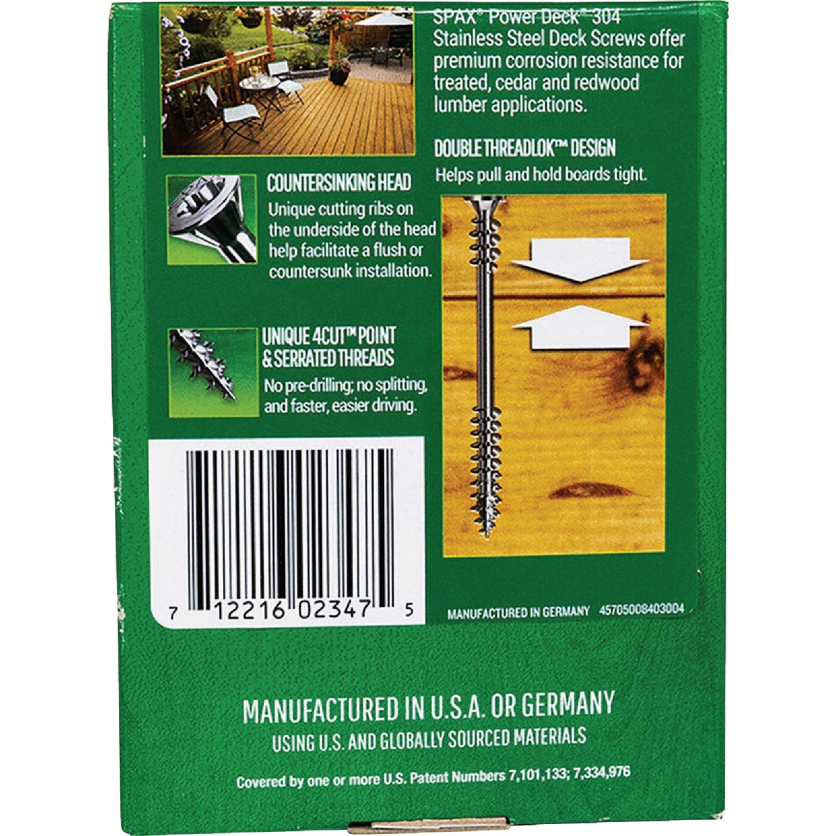 SPAX PowerDeck #10 x 3-1/2 In. T20 Plus Trim Head 304 Stainless Steel (Exterior Rated) Deck Screw (57-Count) Image 7