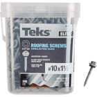 Teks Elite #10 x 1-1/2 In. Hex Washer Head Sharp Point Metal to Wood Roofing Screw (300-Count) Image 1