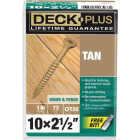 Hillman Deck Plus #10 x 2-1/2 In. Tan Deck Screw (73-Count) Image 1