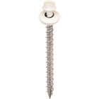 Acorn International 2-1/2 In. Washered White Metal To Wood Screw (250-Count) Image 1