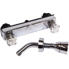 United States Hardware 8 In. Centers 2-Valve Exposed Mobile Home Shower Faucet Image 1