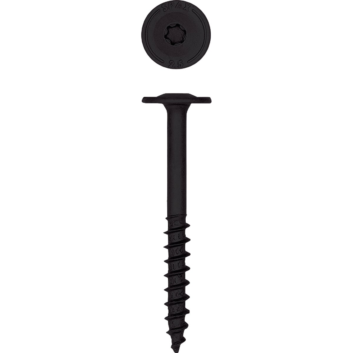 SPAX PowerLags 1/4 In. x 2-1/2 In. T30 Washer Head HCR (Exterior Rated) Lag Screw (12-Count)
