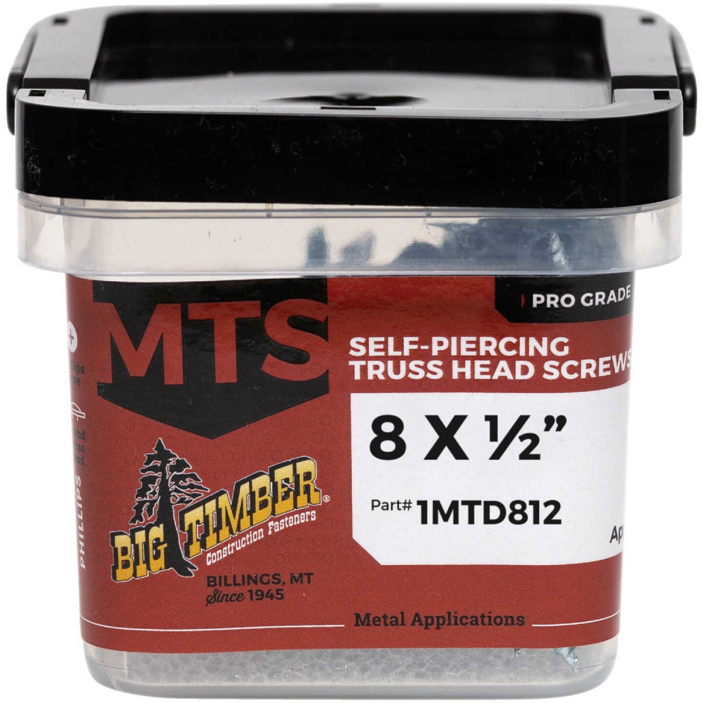 Big Timber #8 x 1/2 In. Modified Truss Head Drill Point Metal Screw (1 Lb.) Image 1