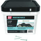 Grip-Rite 1-1/2 In. x 11 ga Smooth Shank Flat Head Electrogalvanized Roofing Nail (30 Lb.) Image 1