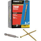 Hillman PowerPro #8 x 3 In. Premium Bronze Exterior Trim Screw (98-Count) Image 1