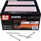 Grip-Rite #10 x 3-1/2 In. Coarse Thread Black Phosphate Drywall Screw (1 Lb.) Image 1
