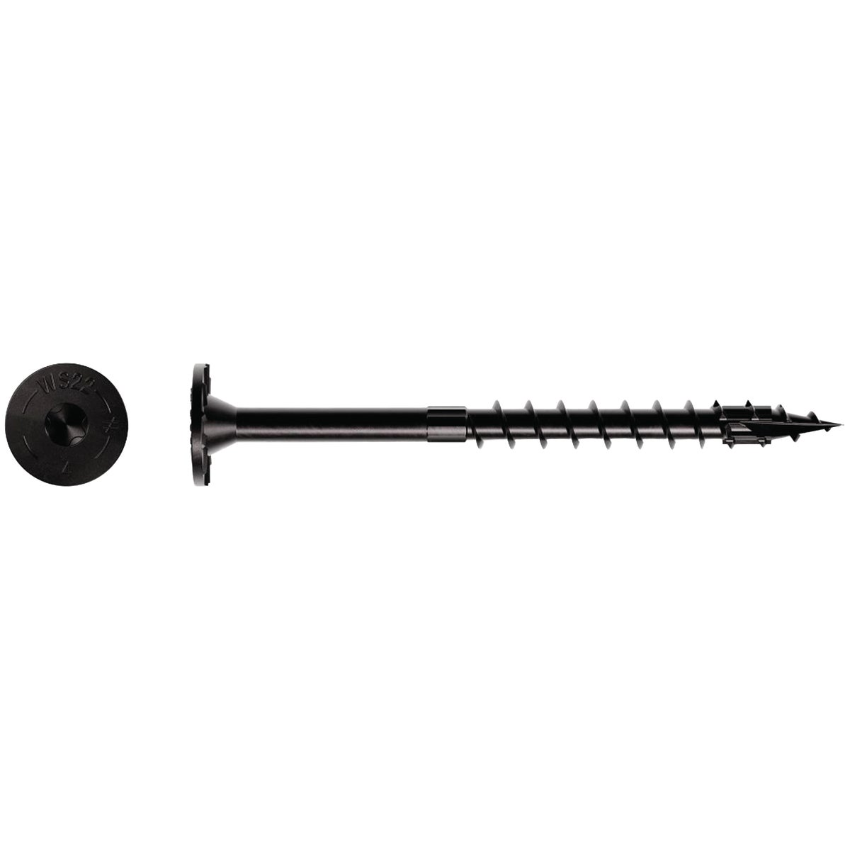 Simpson Strong-Tie Strong-Drive SDWS 0.220 In. x 6 In. T40 Black Timber (Exterior Grade) Screw (50-Count)