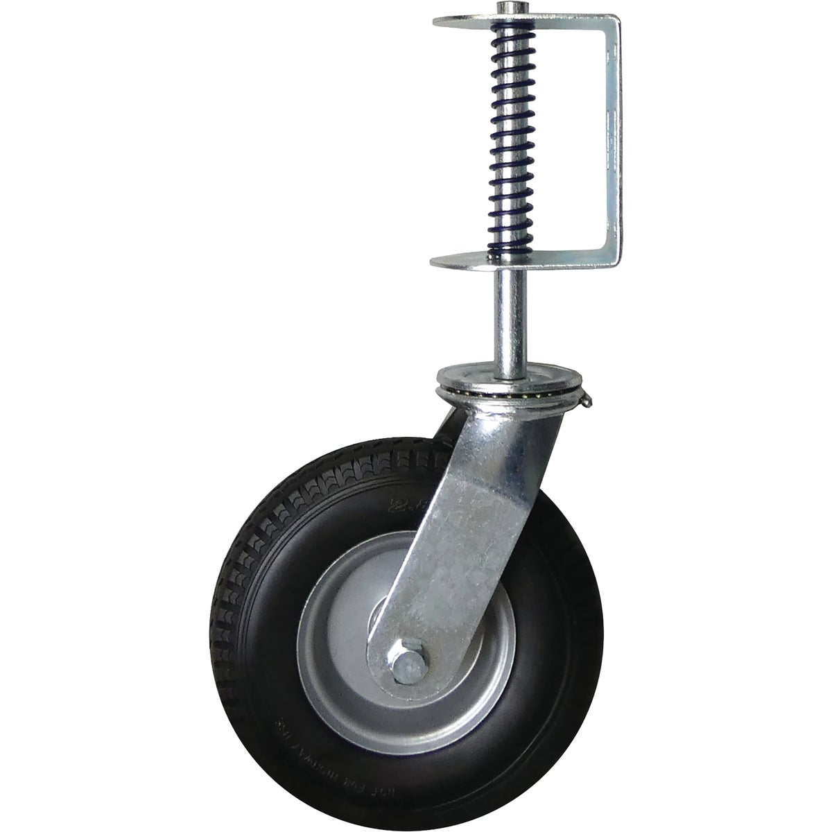 Shepherd Hardware 8 In. Black Flat-Free Universal Swivel Gate Caster