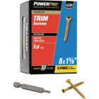 Hillman PowerPro #8 x 1-5/8 In. Premium Bronze Exterior Trim Screw (166-Count) Image 1