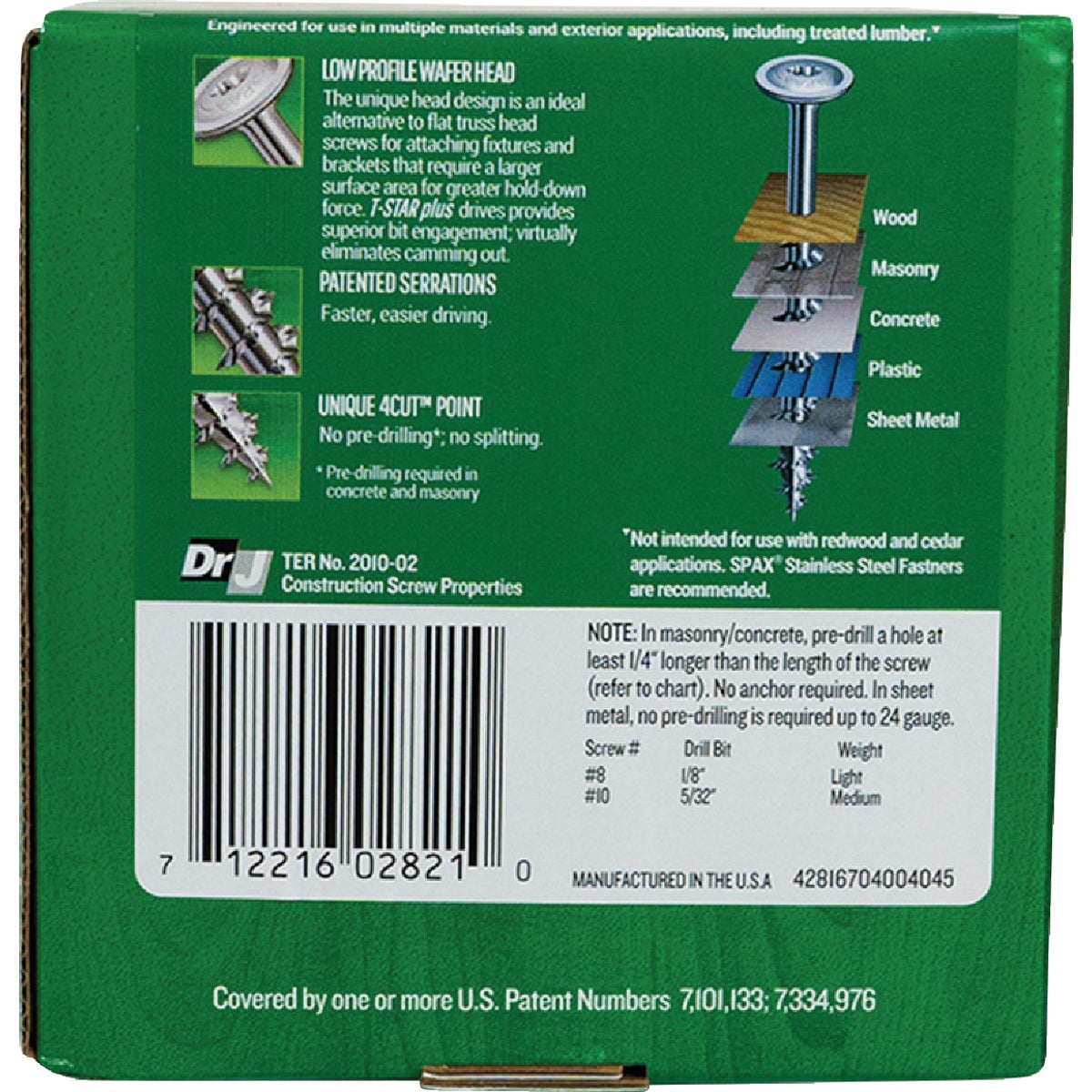SPAX #8 x 1-1/2 In. T20 Plus Wafer Head HCR-X (Exterior Rated) Wood Screw 3 Lb. (495-Count) Image 5