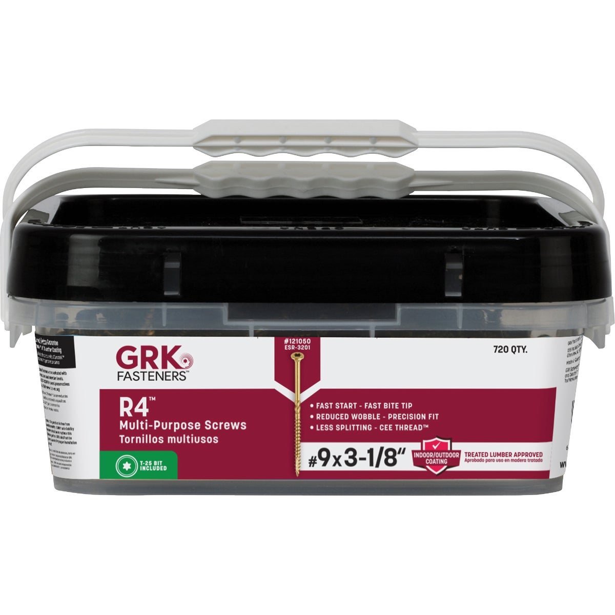 GRK R4 #9 x 3-1/8 In. Star Drive Multi-Purpose Wood Screw (720-Count) Image 6