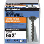 Hillman Fas-N-Tite #6 x 2 In. Coarse Thread Black Phosphate Drywall Screw (810-Count) Image 2