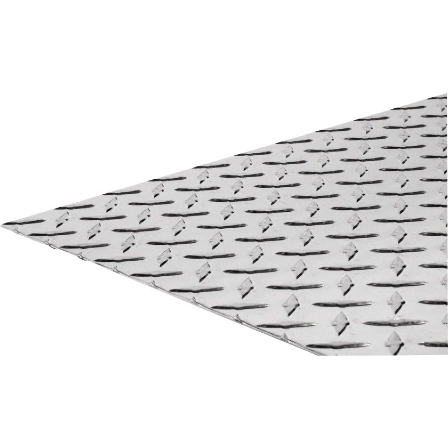 Hillman SteelWorks 0.063 In. x 24 In. x 48 In. Bright Aluminum Tread Plate Image 1