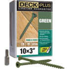 Hillman Deck Plus #10 x 3 In. Green Deck Screw (62-Count) Image 1