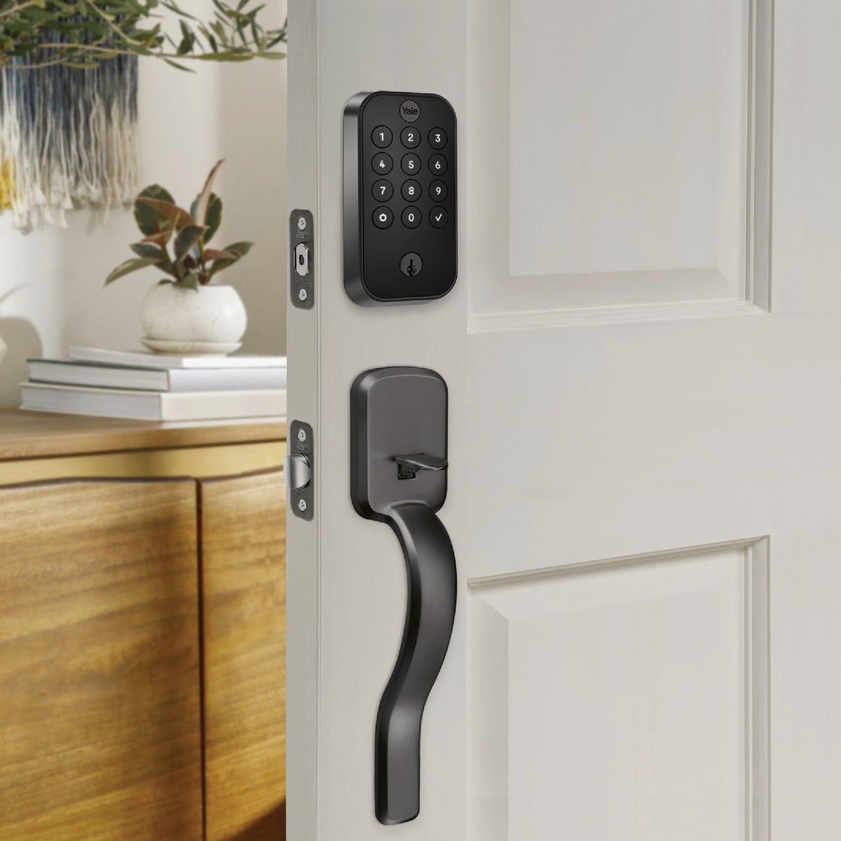 Yale Assure Black Electronic Lock Keypad Deadbolt with WiFi Image 2