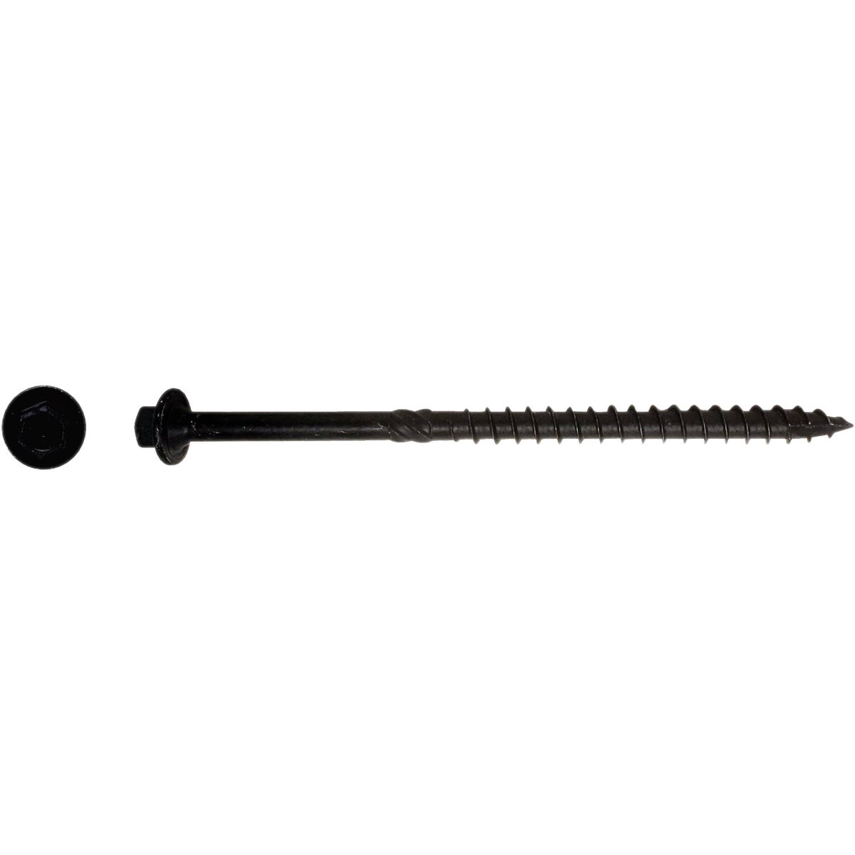 Big Timber #17 x 6 In. Hex Head Black Structure Screw (25-Count) Image 2