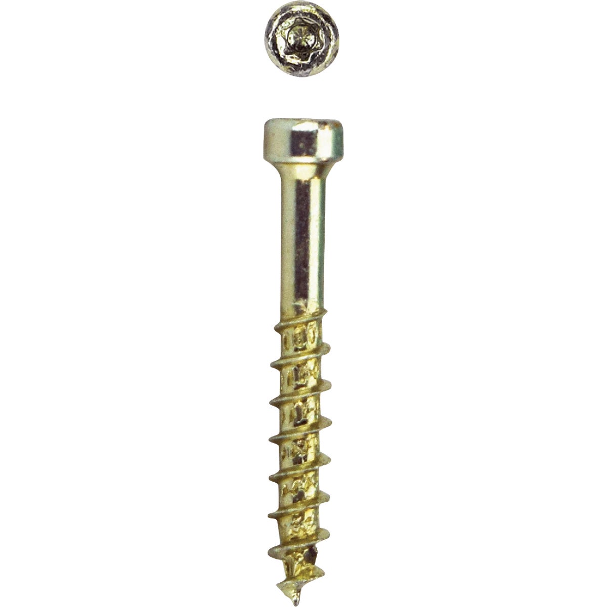 SPAX #8 x 1-1/4 In. T10 Plus Cylindrical Head HCR (Exterior Rated) Yellow Trim Screw (100-Count)