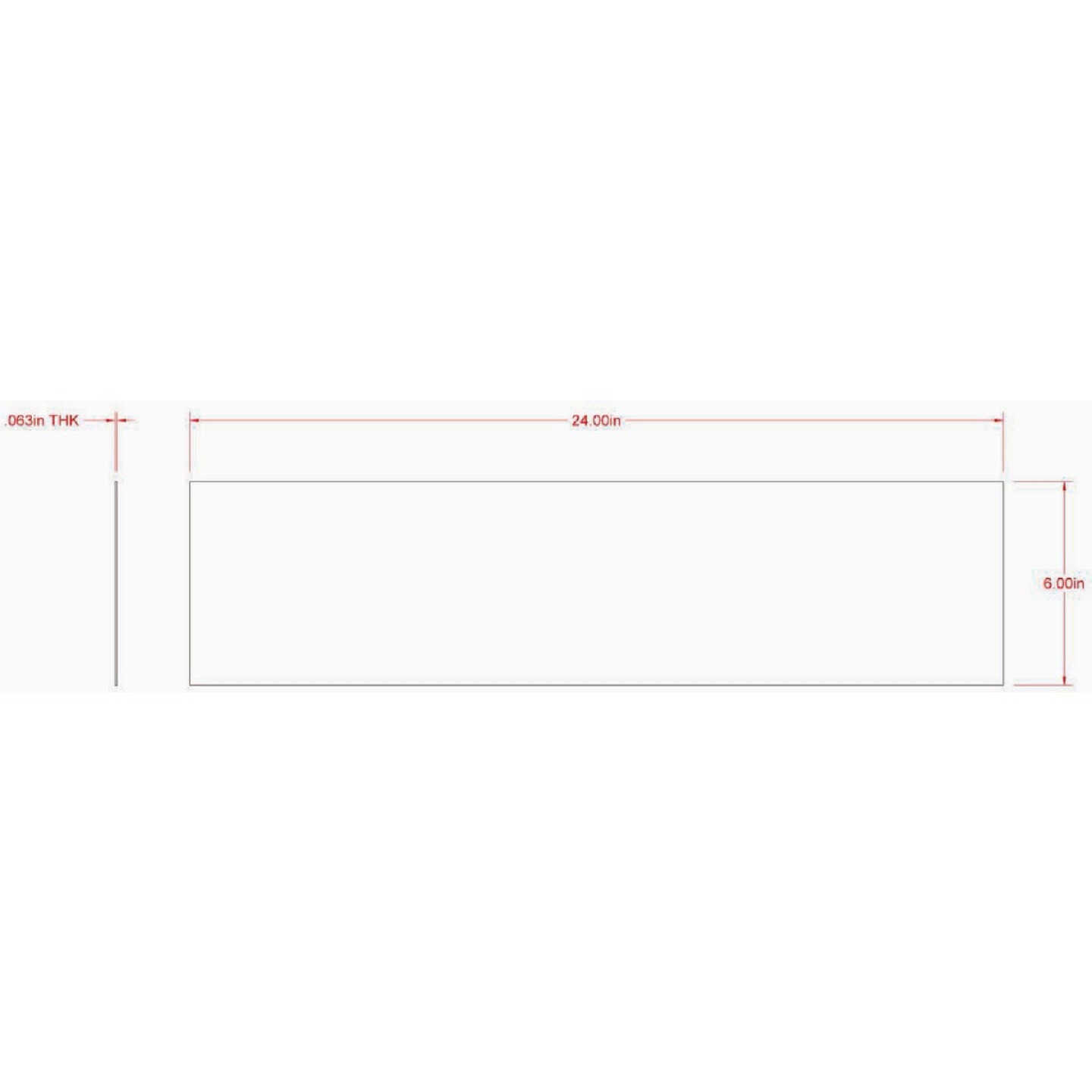 Hillman SteelWorks 6 In. x 24 In. 16 ga Weldable Solid Steel Sheet Image 2