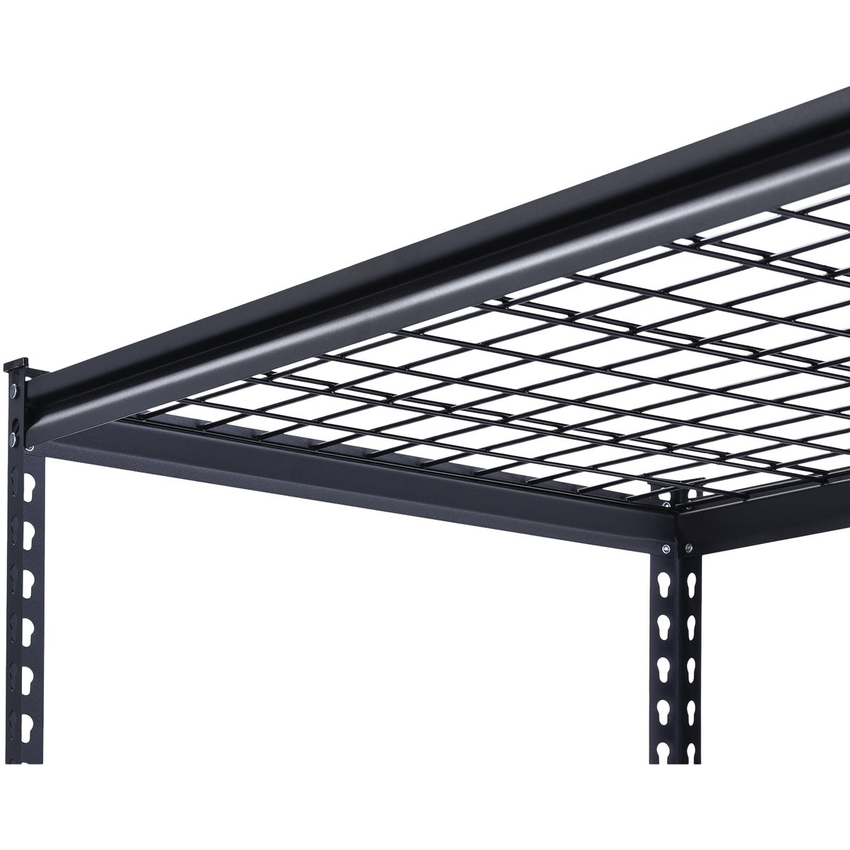 Muscle Rack 48 In. x 24 In. x 72 In. 5-Tier Black Shelving Unit with Wire Shelf Image 4