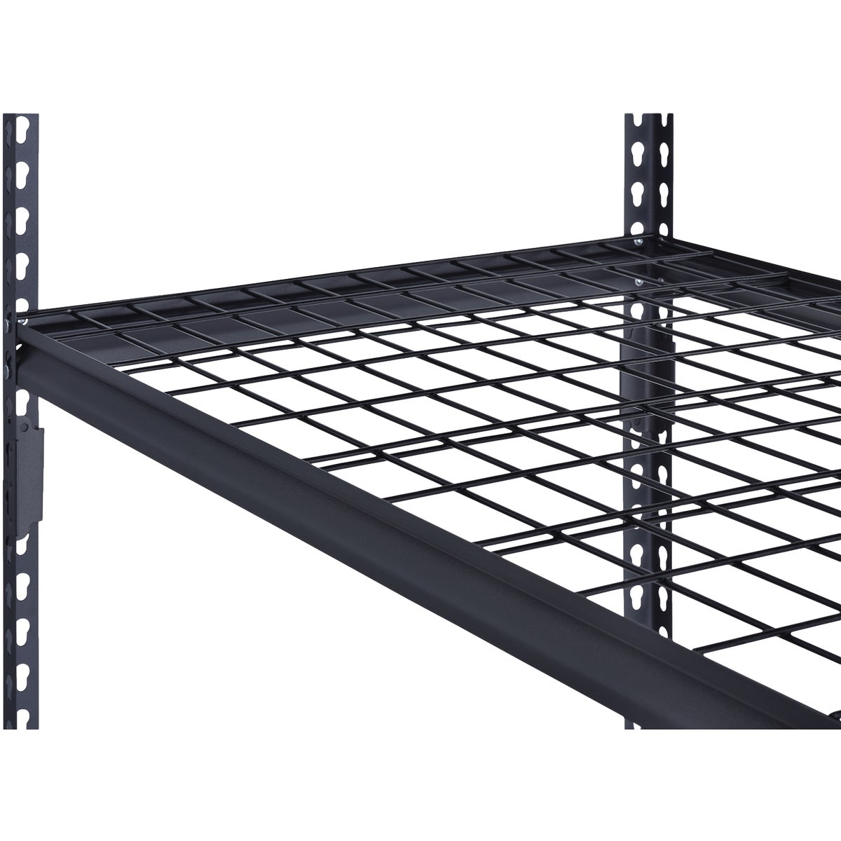 Muscle Rack 48 In. x 24 In. x 72 In. 5-Tier Black Shelving Unit with Wire Shelf Image 6