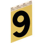Hy-Ko Aluminum 3-1/2 In. Non-Reflective Adhesive Number Nine Image 1