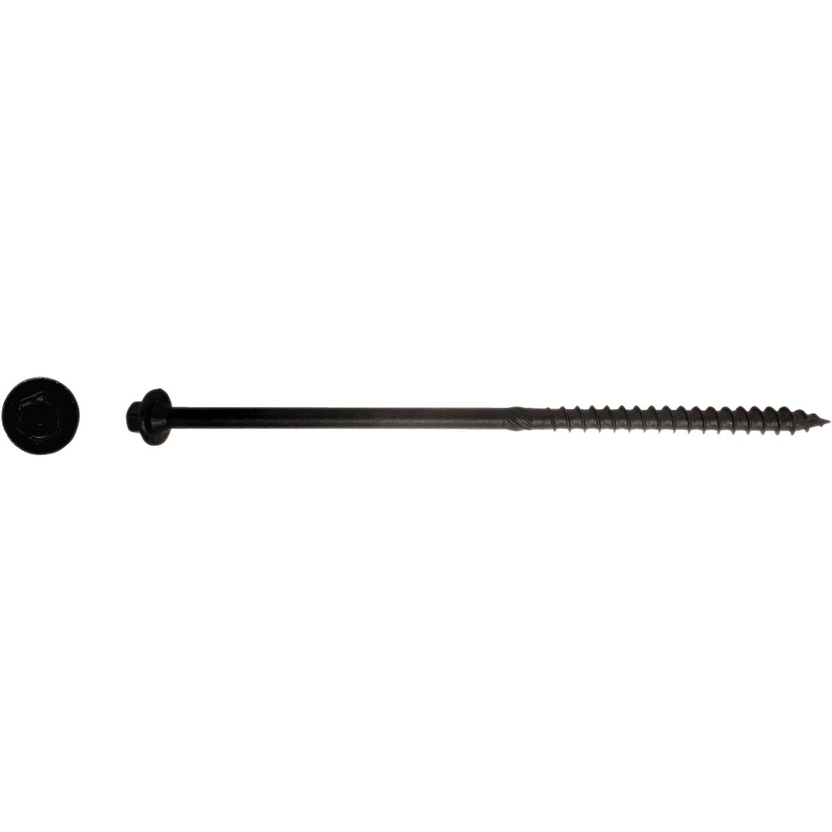Big Timber #17 x 7 In. Hex Head Black Structure Screw (25-Count) Image 2