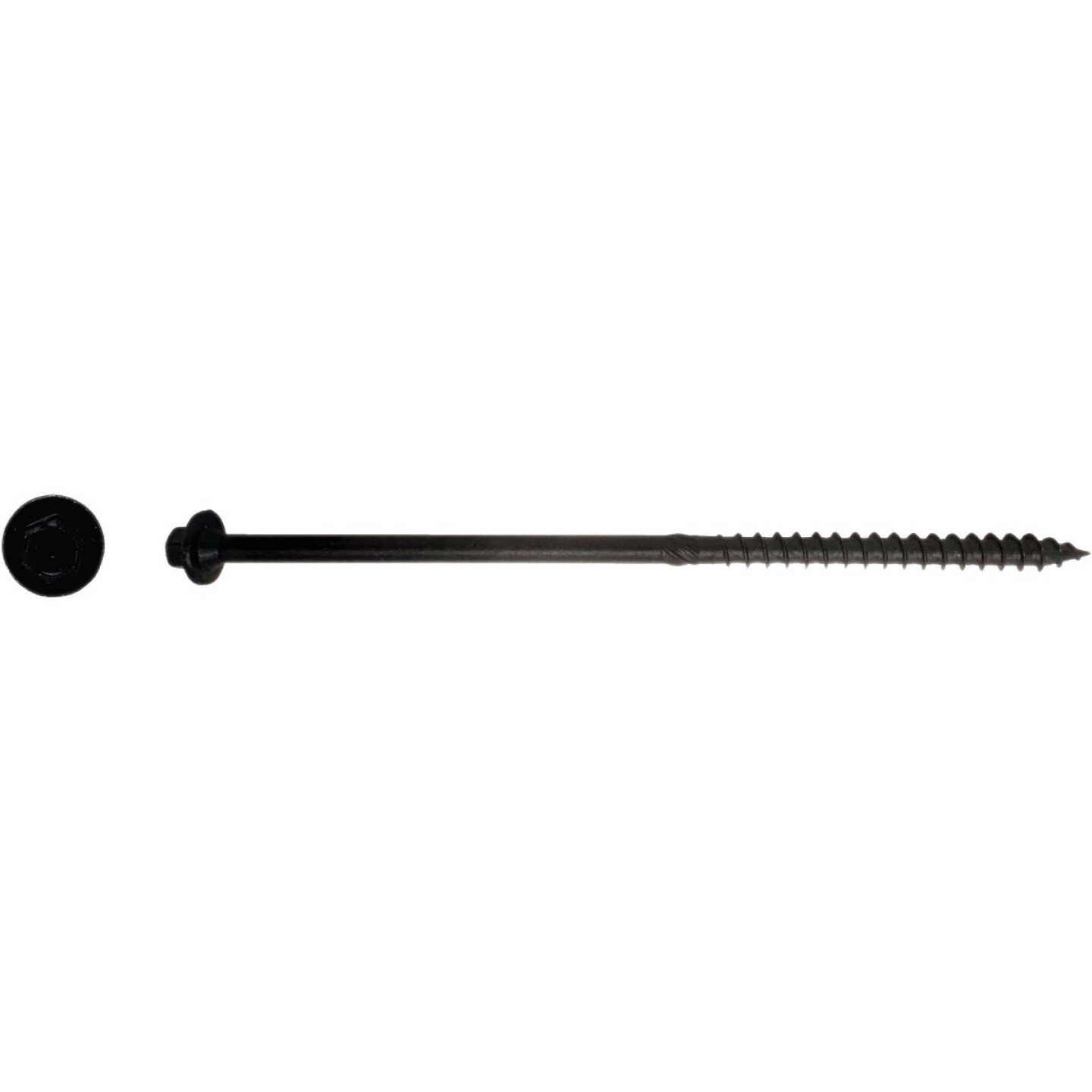 Big Timber #17 x 7 In. Hex Head Black Structure Screw (25-Count) Image 2